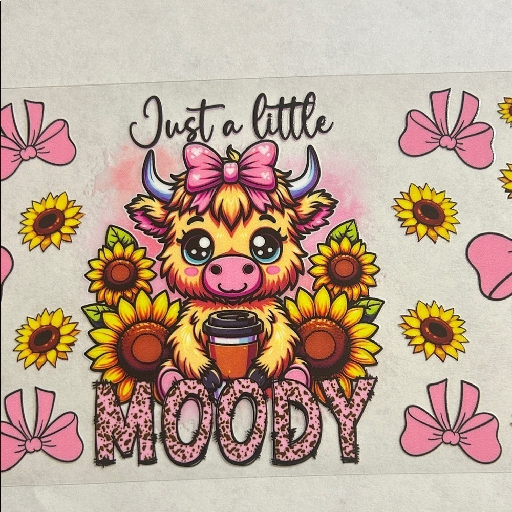 Moody Cow Cup Decal (65)